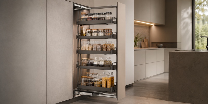 pull out pantry rack